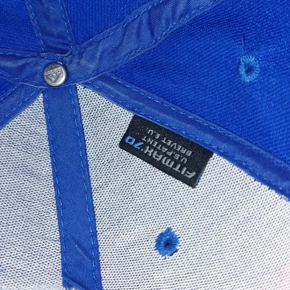 NCAA Adidas Kansas Jayhawks M730Z Flex Fit Hat Cap Blue Large - XL